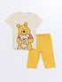 LC Waikiki Crew Neck Short Sleeve Winnie the Pooh Printed Baby Boy Pajama Set